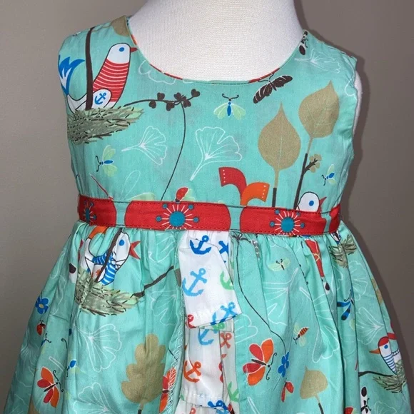 Jelly the pug hey sailor Hanna dress style 153 anchors birds 24m - Picture 2 of 6